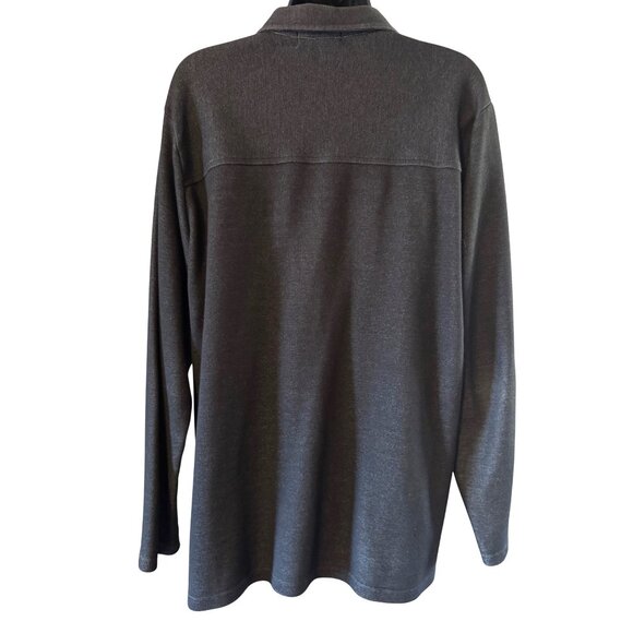 Karen Scott Women’s Shirt L Appliqué Butterflies Grapes Knit Cardigan - Picture 2 of 8